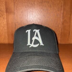 YOUNGLA A-FRAME LA SNAPBACK HAT IN DARK GREEN